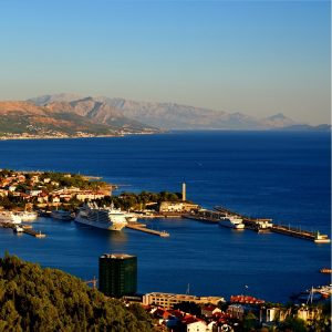 pogled na vrh mesta Split